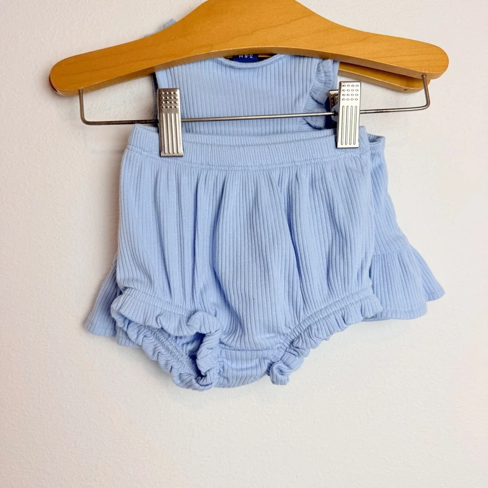 Baby Girl Summer Bundle 3-6M Carter's Old Navy Cat & Jack Romper Sunsuit 4 Sets